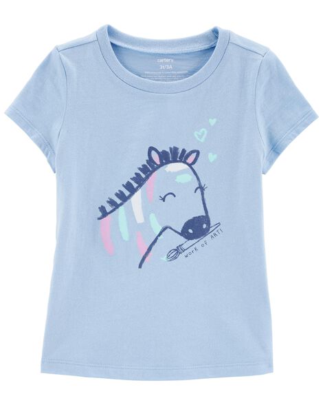 Toddler Zebra Jersey Tee