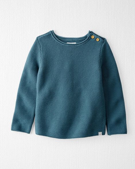 Toddler Organic Cotton Knit Pullover Sweater