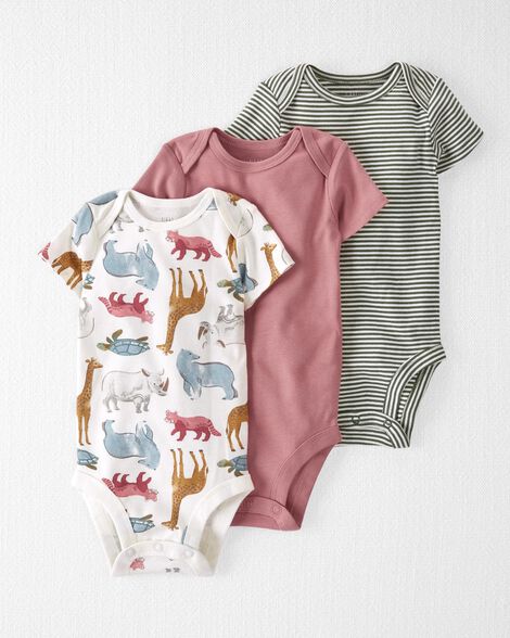 Baby 3-Pack Cotton Rib Bodysuits