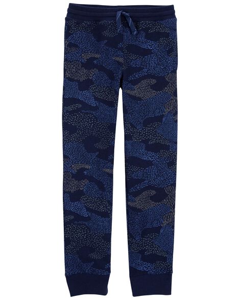 Kid Camo Pull-On French Terry Joggers