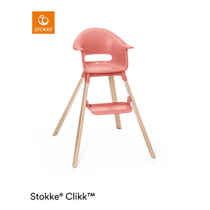 Chaise haute évolutive Clikk - Corail
