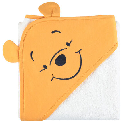 Cape de bain à capuche Winnie l'ourson Disney ecru