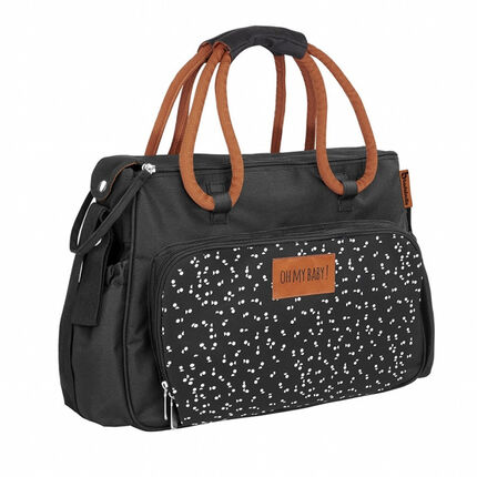 Sac à langer Boho - Noir/camel