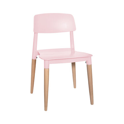 Chaise de table pour enfant design - Rose