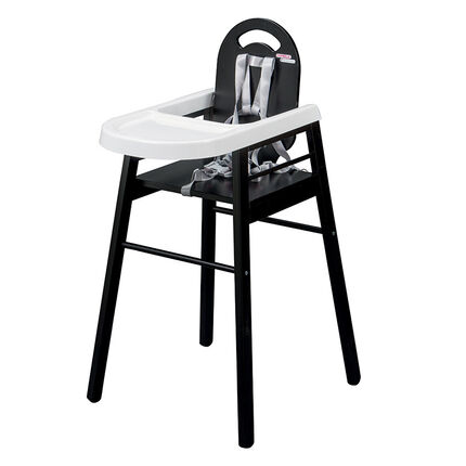 Chaise haute fixe Lili - Noir
