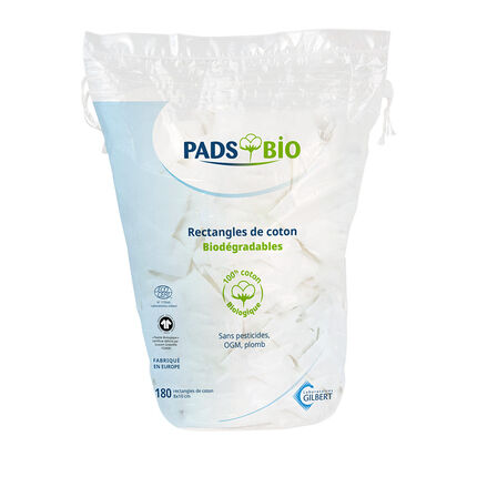 Pack de 180 cotons bio blanc
