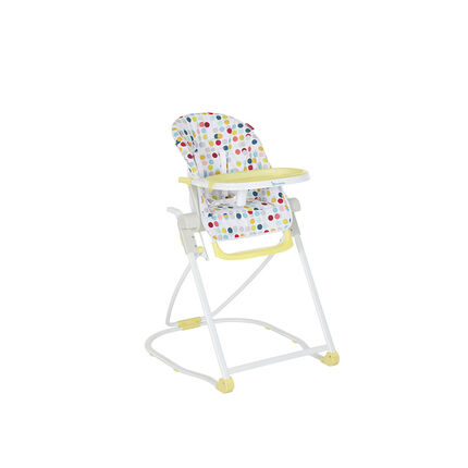 Chaise haute compacte réglable – Confetti