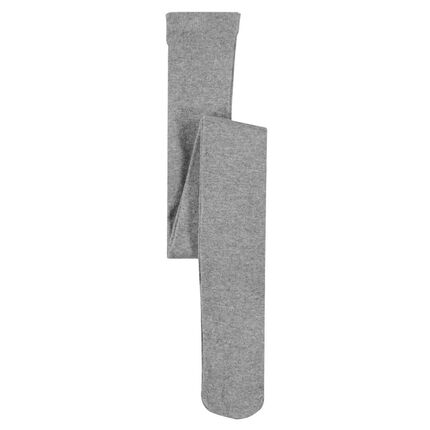 Collants doux en viscose effet pailleté 23-26 gris chiné