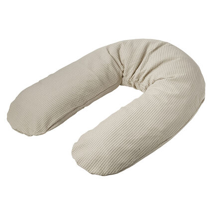 Housse de coussin d'allaitement gaufré - Choco marron