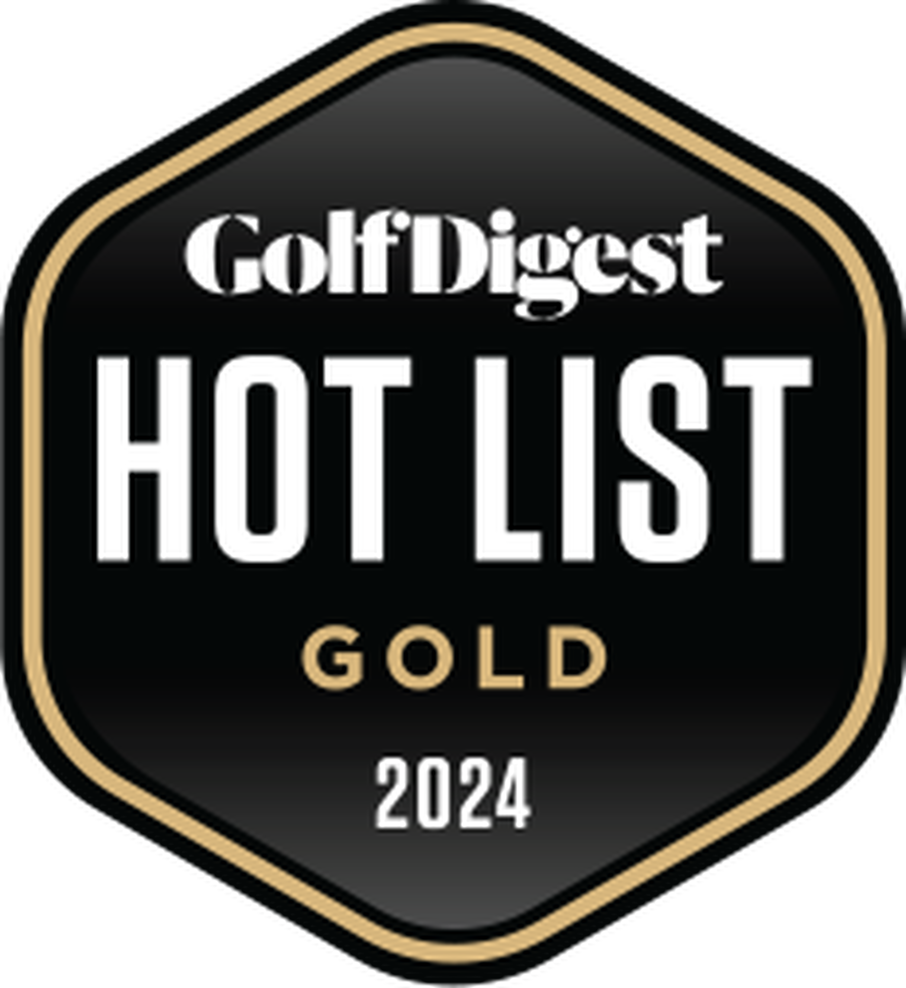 2023 golf digest hot list gold award badge