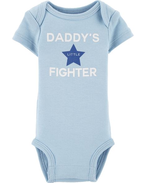 

Baby Preemie Daddy's Fighter Bodysuit