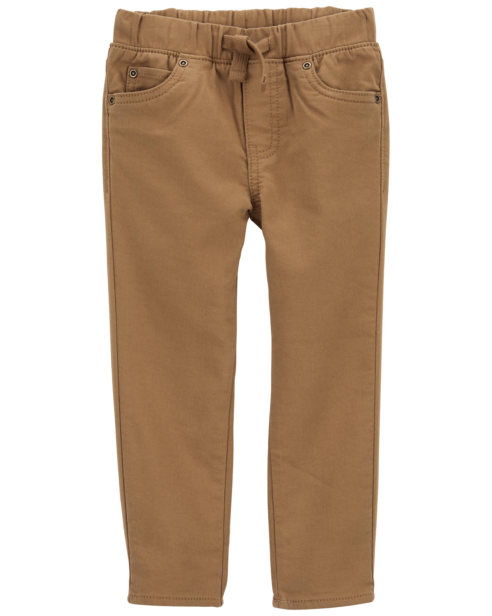 Khaki Baby Pull On Khaki Pants carters