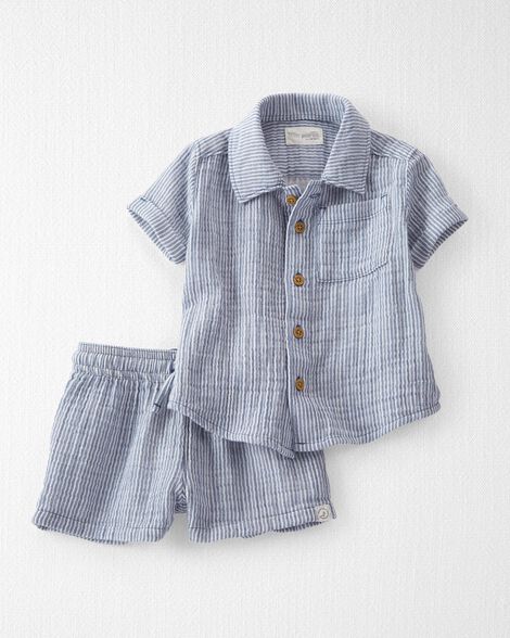 2-Piece Organic Cotton Gauze Set
