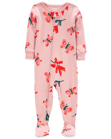 

Baby 1-Piece Butterfly 100% Snug Fit Cotton Footie PJs