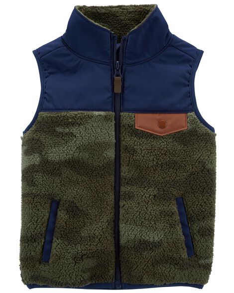 Baby Zip-Up Sherpa Vest