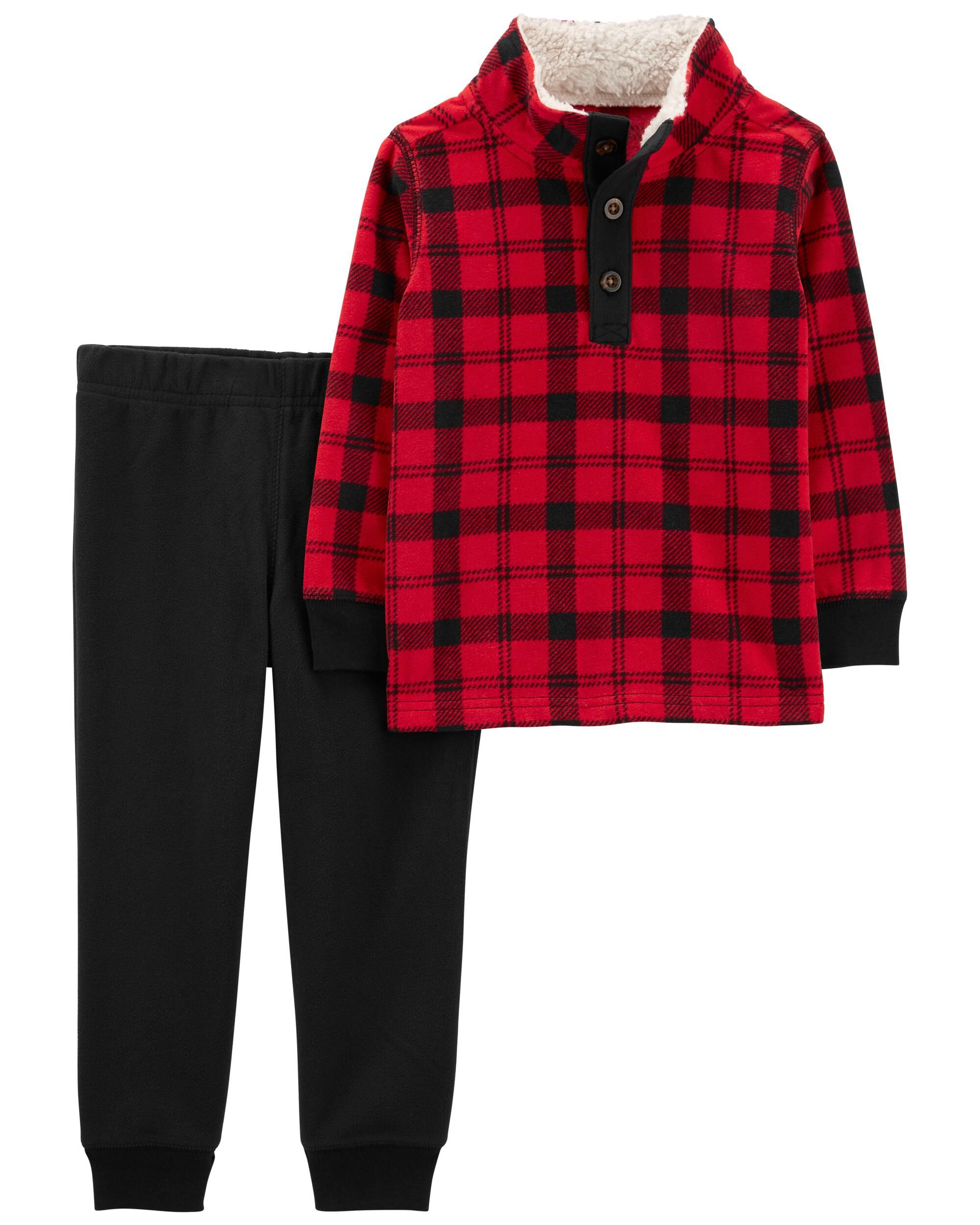 Carter's buffalo hot sale check pajamas