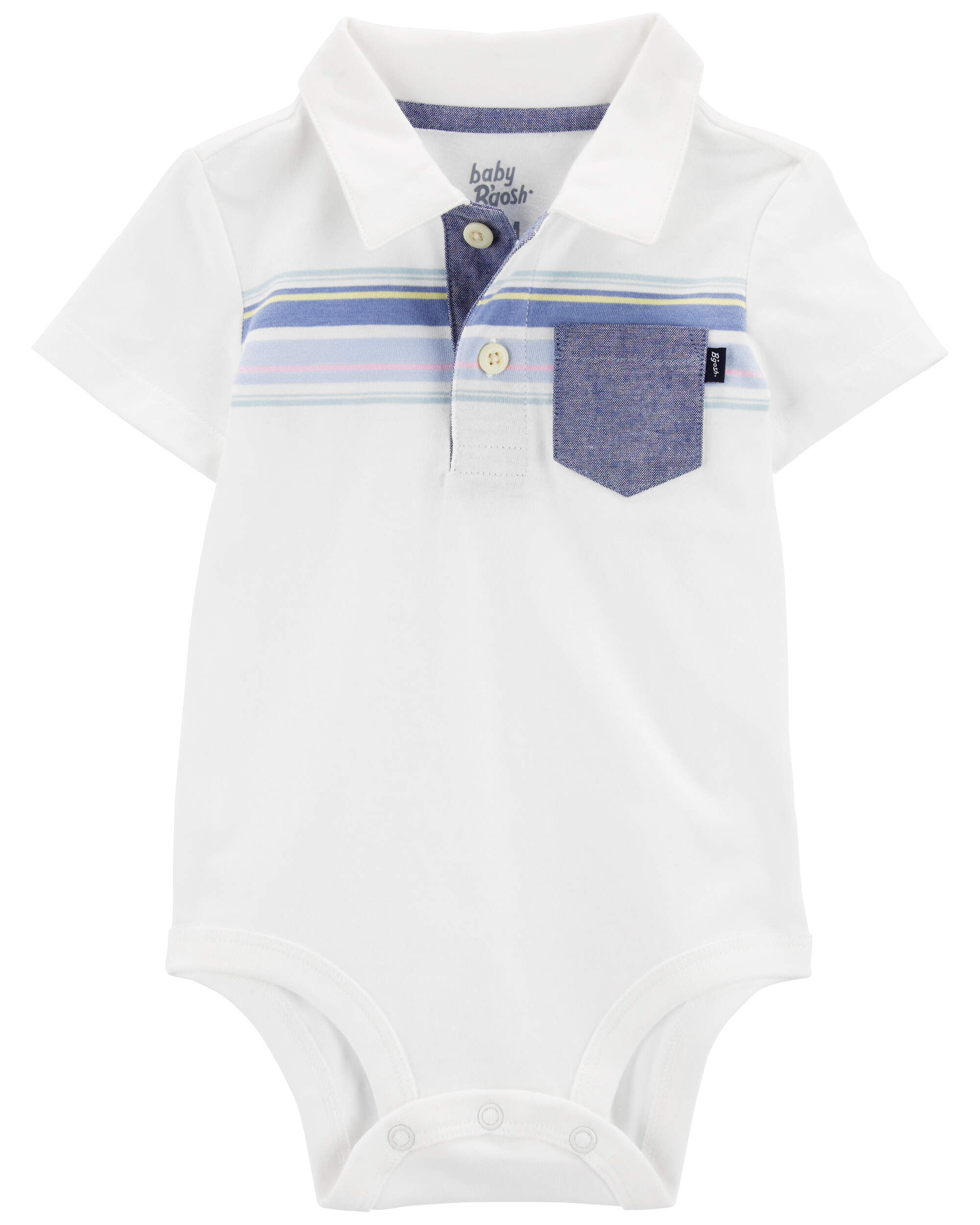 White baby hotsell polo shirt bodysuit