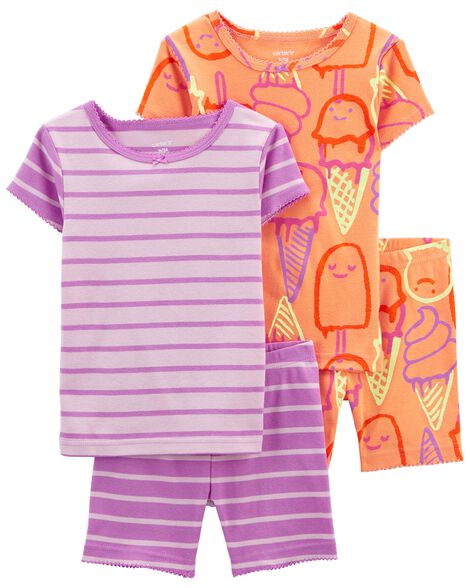 

Baby 4-Piece Ice Cream 100% Snug Fit Cotton PJs