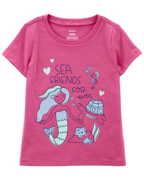 

Toddler Mermaid Jersey Tee