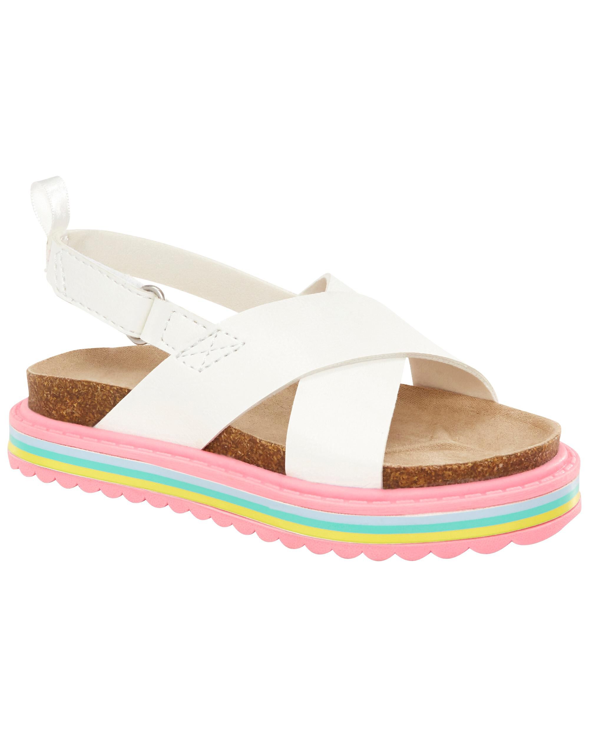 Carter's top rainbow sandals