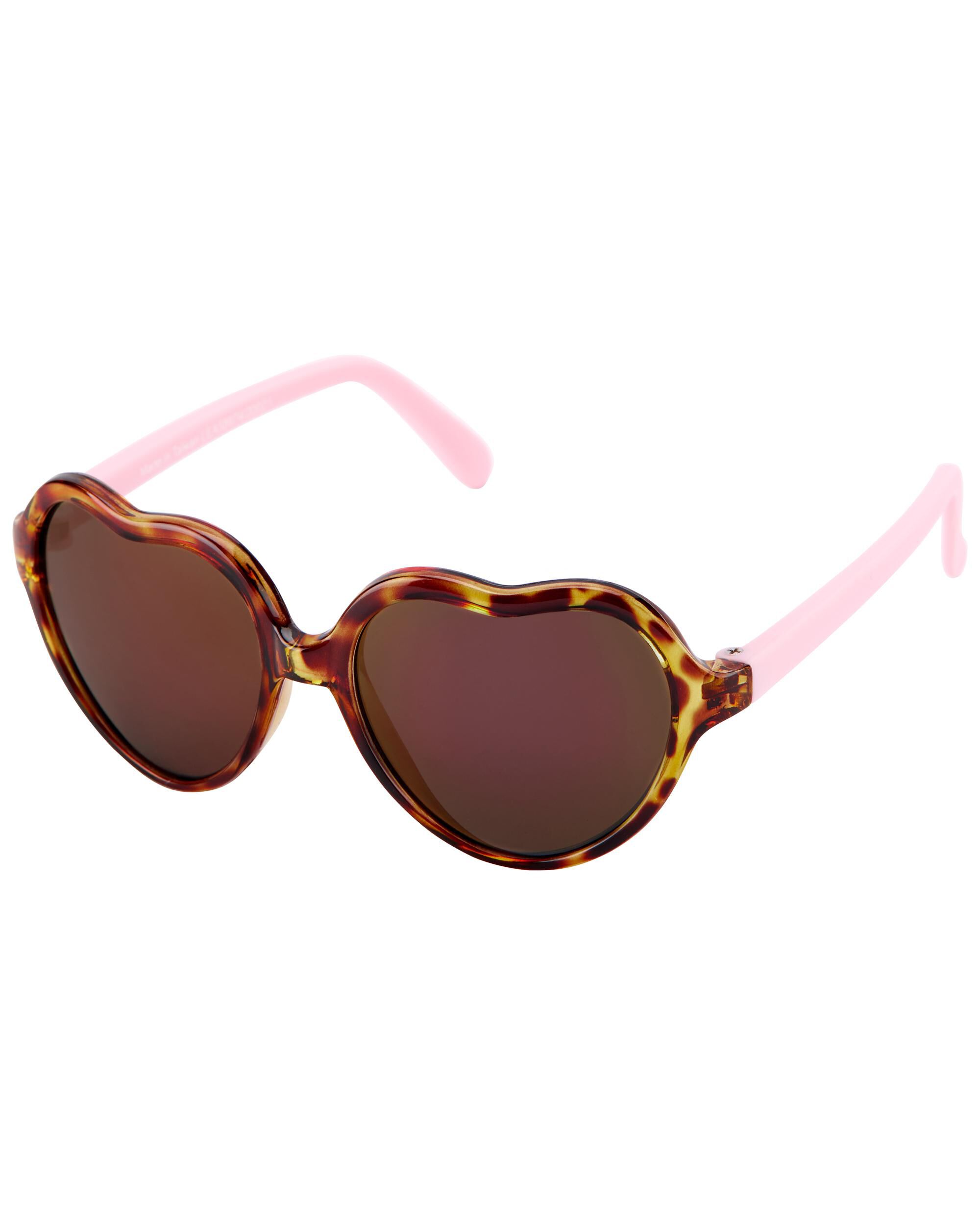 Multi Baby Tortoise Shell Heart Sunglasses carters