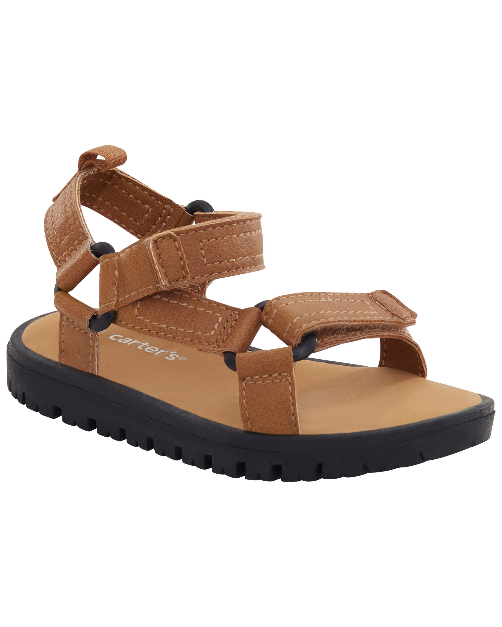 Grey Toddler Shark Light Up Sandals carters