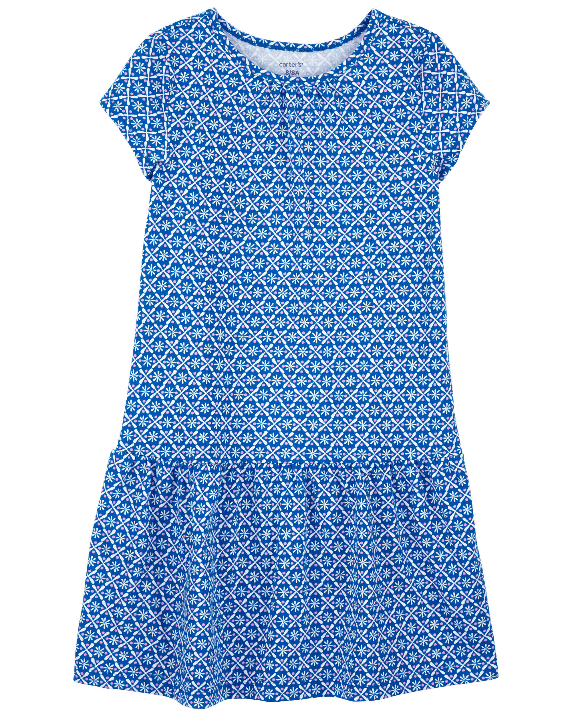 White Kid Horse Jersey Dress carters