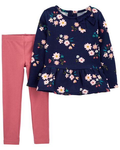 

Baby 2-Piece Floral Fleece Top & Legging Set