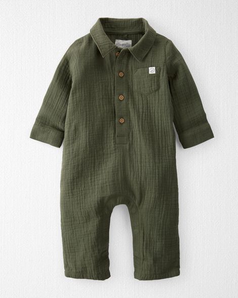 

Baby Organic Cotton Gauze Jumpsuit