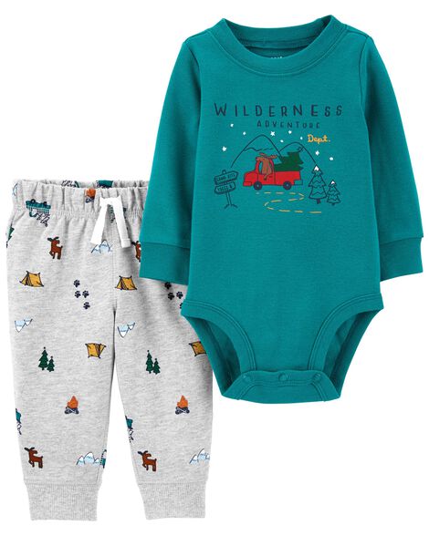 

Baby 2-Piece Forest Bodysuit Pant Set
