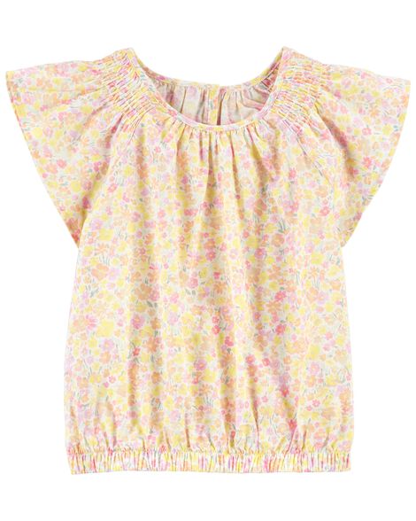 

Kid Floral Poplin Top