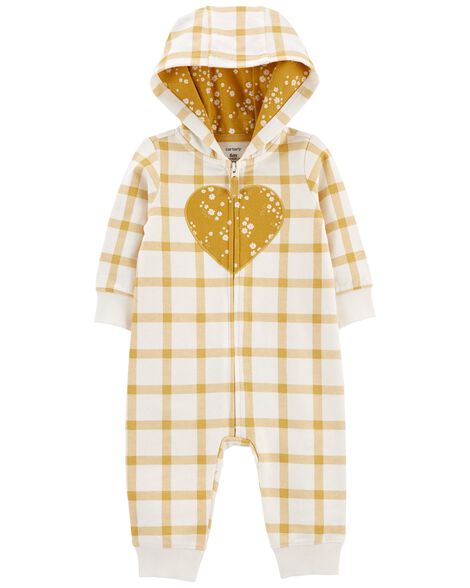 

Baby Heart Hooded Jumpsuit