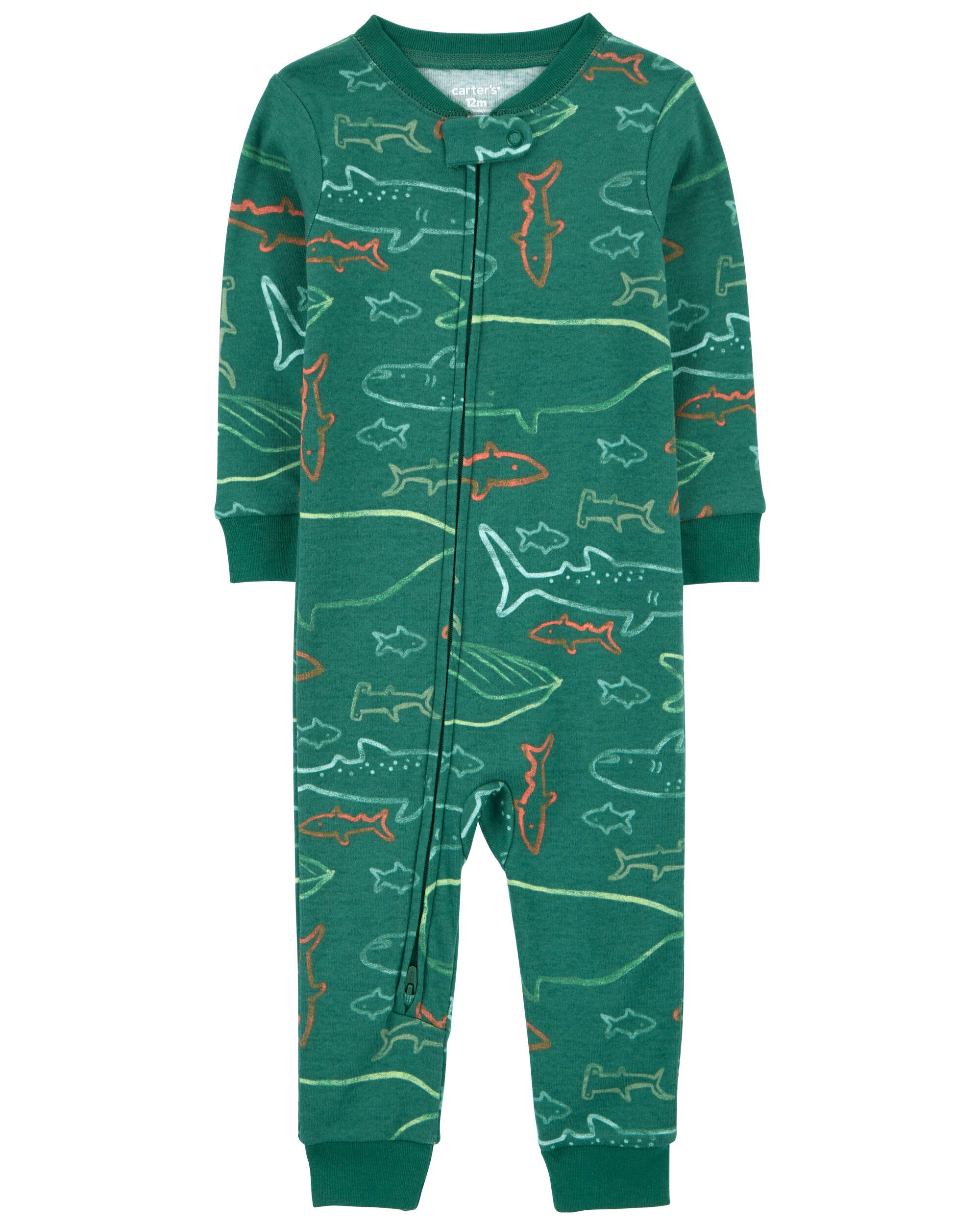Carters footless shop fleece pajamas