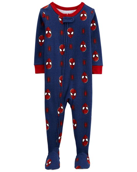 

Baby 1-Piece Spider-Man 100% Snug Fit Cotton Footie PJs