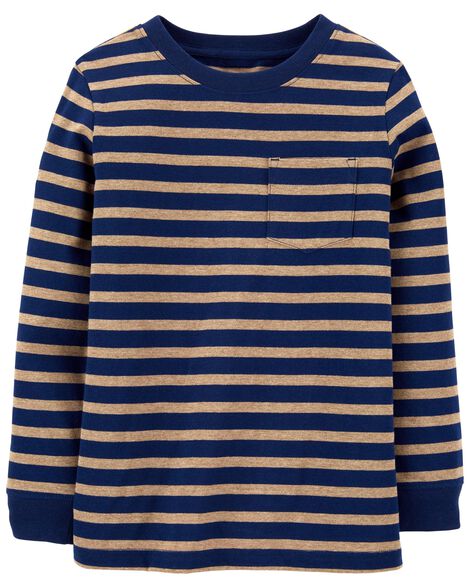 

Kid Striped Pocket Jersey Tee