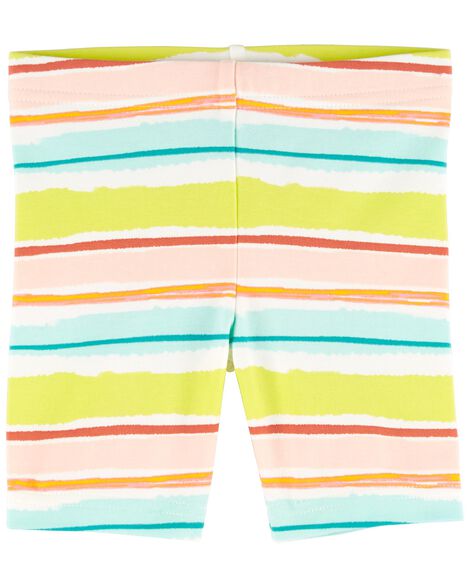 

Toddler Striped Bike Shorts