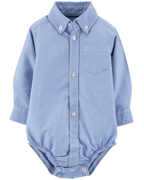 

Button-Front Uniform Bodysuit