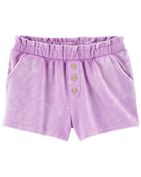 

Kid Button Front French Terry Shorts