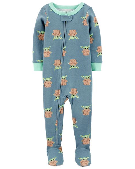 Toddler 1-Piece Star War 100% Snug Fit Cotton Footie PJs