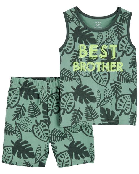 

Toddler 2-Piece Best Brother Cotton Outfit Set