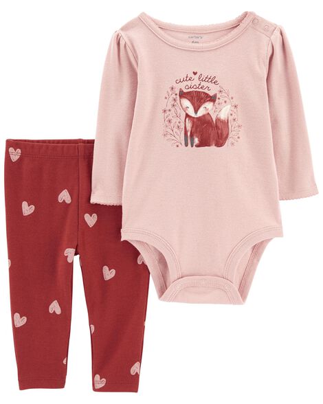 

Baby 2-Piece Fox Bodysuit Pant Set