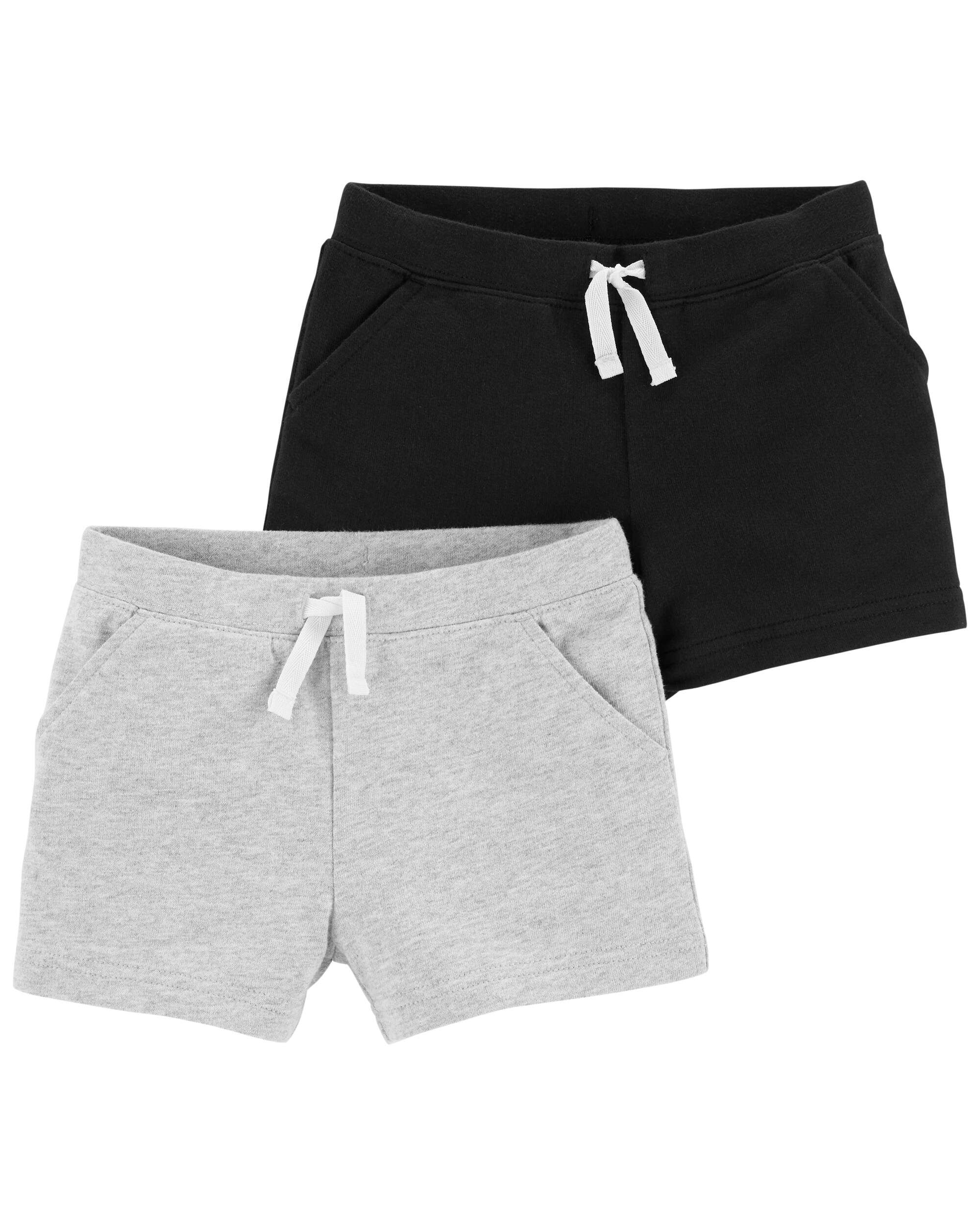 Black Toddler 2 Pack Black Tumbling Shorts carters