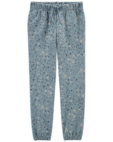 

Kid Floral Pull-On Fleece Joggers