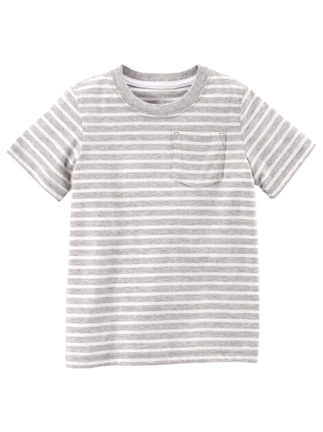 

Toddler Striped Pocket Tee