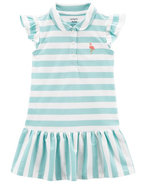 

Baby Striped Drop-Waist Dress
