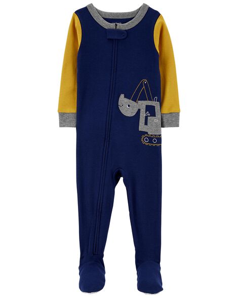 

Baby 1-Piece Construction 100% Snug Fit Cotton Footie PJs