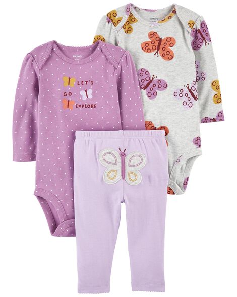 

Baby 3-Piece Butterfly Little Character Set