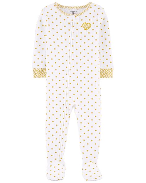 

Baby 1-Piece Heart Footie PJs