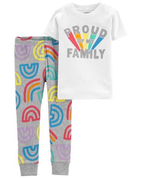 

Toddler 2-Piece Pride 100% Snug Fit Cotton PJs