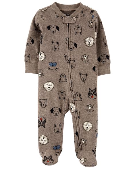 

Baby Dog Cotton Zip-Up Sleep & Play